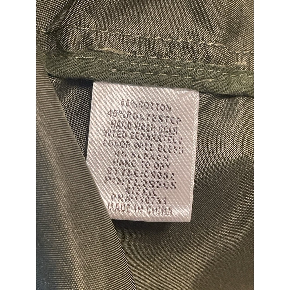 Umgee Womens Utility Jacket Size Small Olive Green Double Breasted Hooded BOHO - Picture 10 of 10